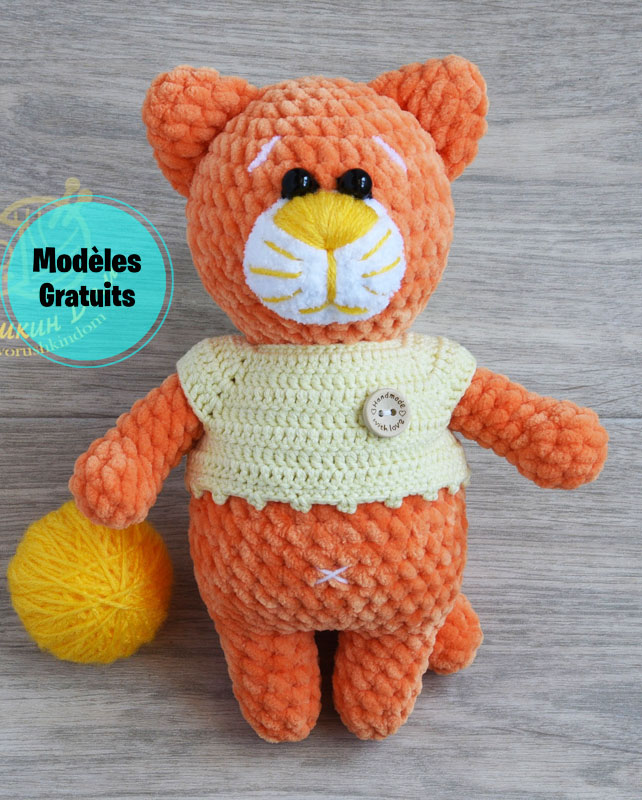 Amigurumi Chat Mussi en Peluche PDF Patron Gratuit