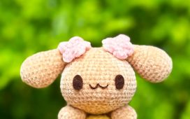 Cinna le Lapin sur une étoile Porte-clé Modèle de crochet (1)