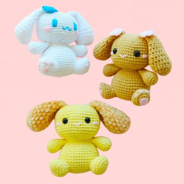 Cinnamoroll, Mocha et Chiffon Lapin Amigurumi Modèle Gratuit 4