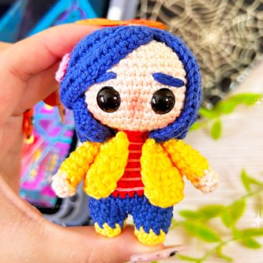 Coraline Poupée Amigurumi PDF Modèle Étape par Étape (1)