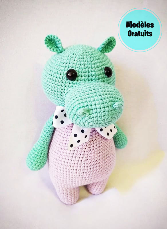 Harriet l'hippopotame Amigurumi modèle au crochet gratuit (2)