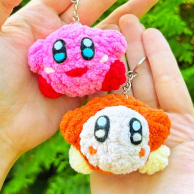 Kirby et Waddle Dee Porte-clés Amigurumi PDF Modèle (1)