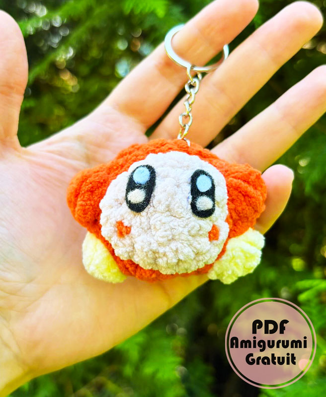 Kirby et Waddle Dee Porte-clés Amigurumi PDF Modèle (4)