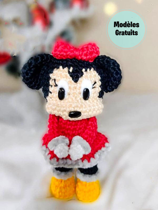 Minnie Mouse au Crochet Amigurumi Modèle Gratuit