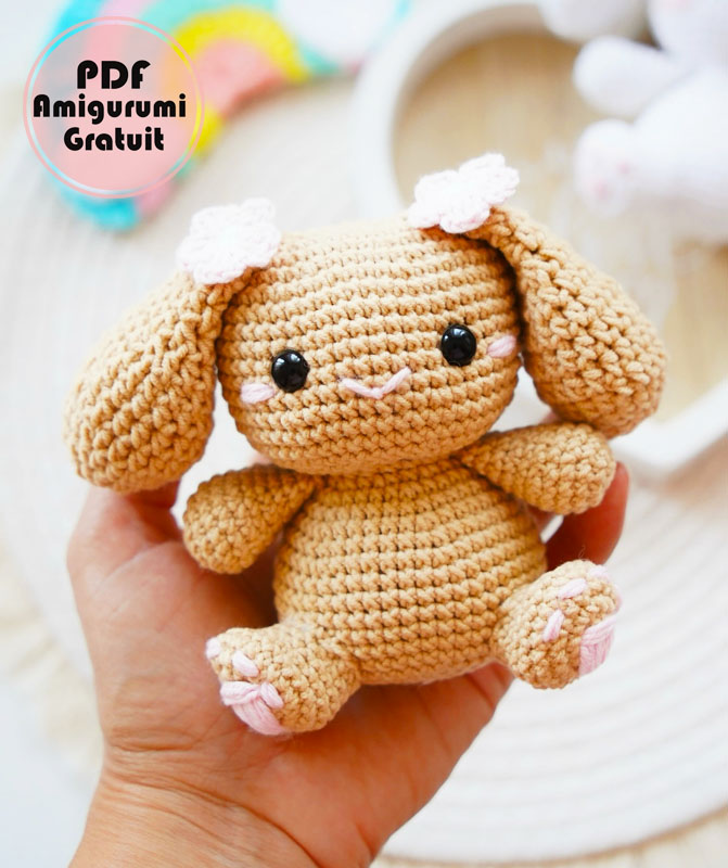 Mocha le Lapin Amigurumi Modèle Étape par Étape (3)