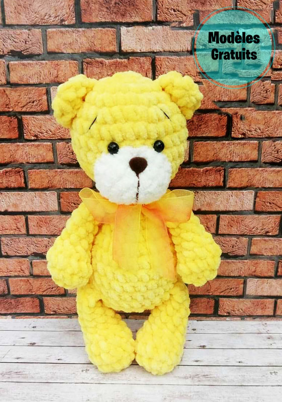 Ours Doux ours au Crochet Amigurumi Modèle Gratuit (2)