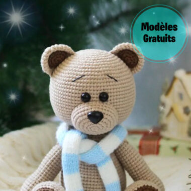 Ours blanc en Peluche Amigurumi Modèle Gratuit Crochet (1)
