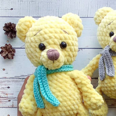 Ours de velours Amigurumi Modèle Gratuit Crochet (2)