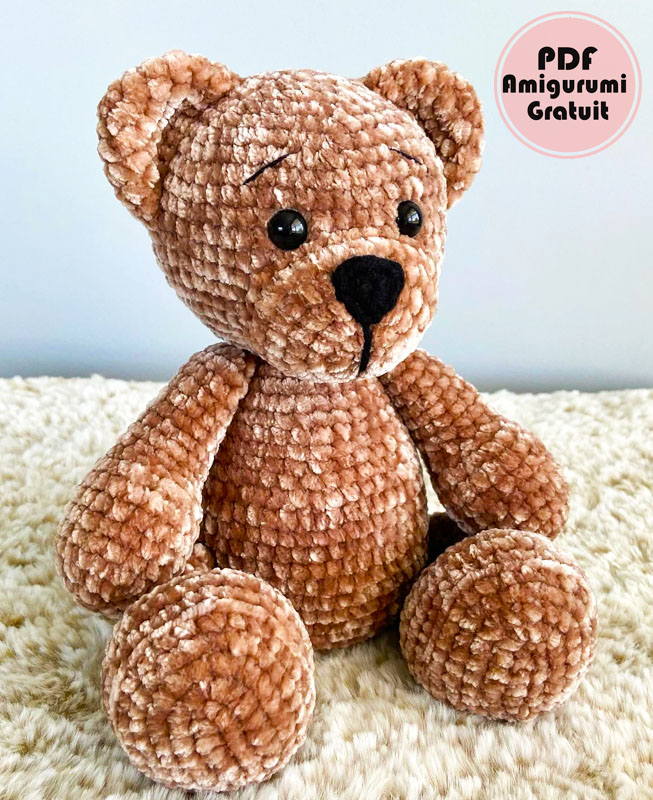 Samby Ours en Peluche au Crochet Modèle Doux et Câlin (2)