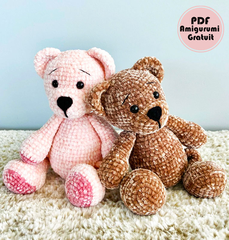 Samby Ours en Peluche au Crochet Modèle Doux et Câlin (3)