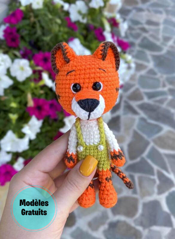 Thomas le Tigre Amigurumi modèle de crochet gratuit (1)