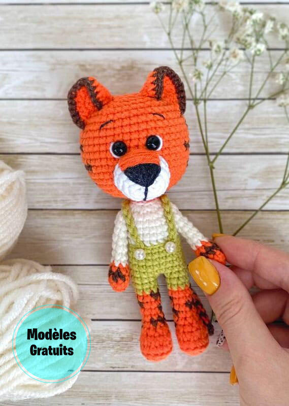 Thomas le Tigre Amigurumi modèle de crochet gratuit (3)
