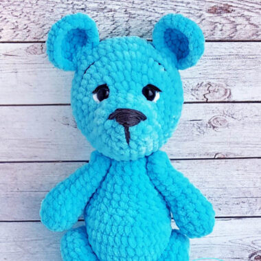 Ours bleu Amigurumi PDF Patron Gratuit au Crochet (1)