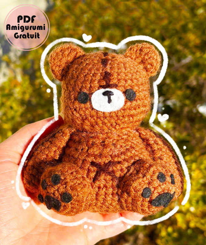 Brony Ours Rayé Amigurumi PDF Patron Pour Débutants (2)