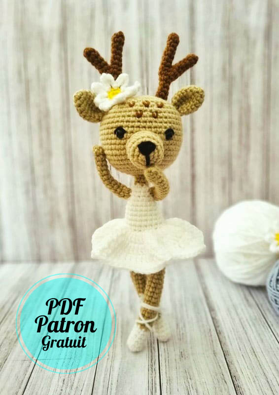 Cerf Ballerine Amigurumi PDF Modèle Gratuit (1)