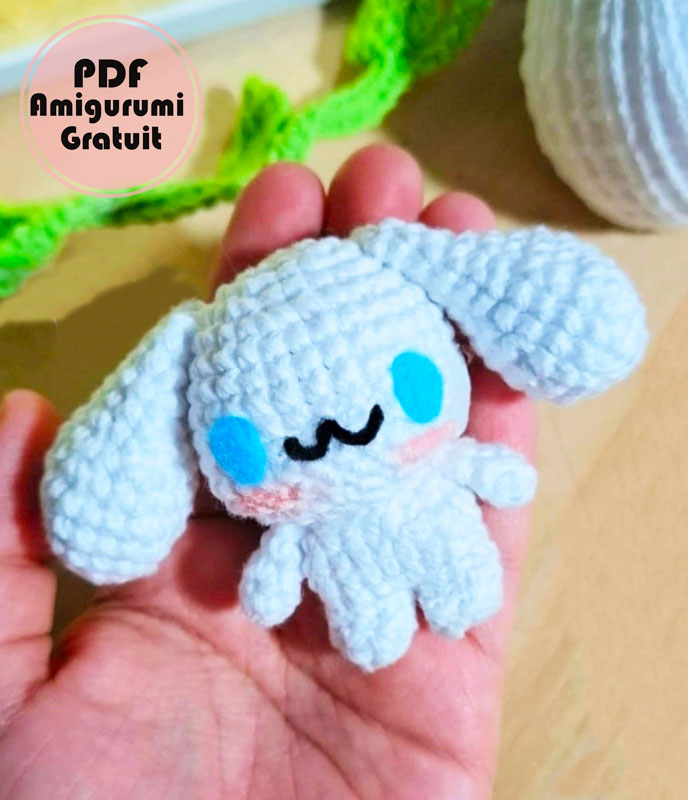 Cinnamoroll Lapin Amigurumi Modèle PDF Gratuit (2)