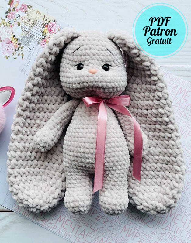 Lapin de velours Amigurumi Modèle PDF Gratuit (3)