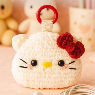 Pochette Câline Hello Kitty au Crochet PDF Modèle Gratuit (2)