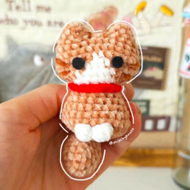 Porte-Clés Chaton au Crochet Modèle Étape Par Étape (1)