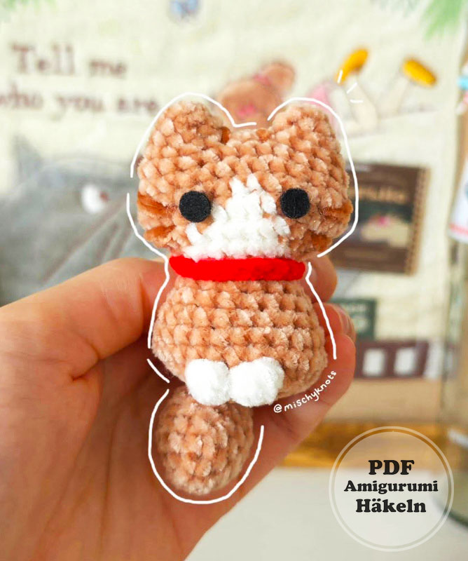 Porte-Clés Chaton au Crochet Modèle Étape Par Étape (2)