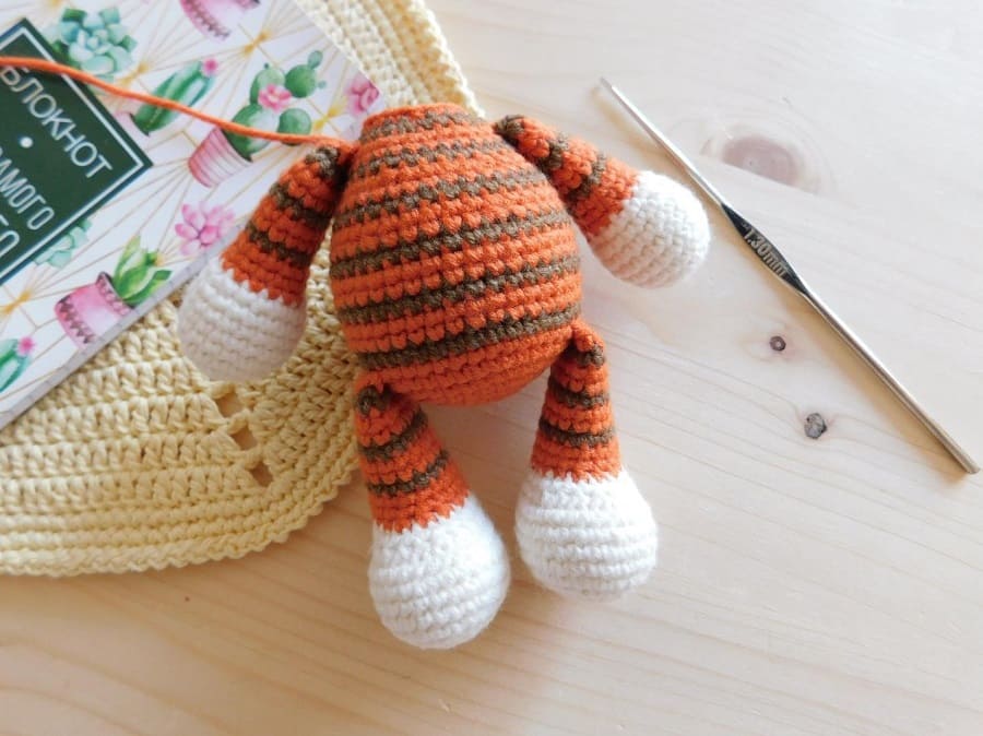 Tigre doux Amigurumi PDF Modèle Gratuit au Crochet 23 (4)