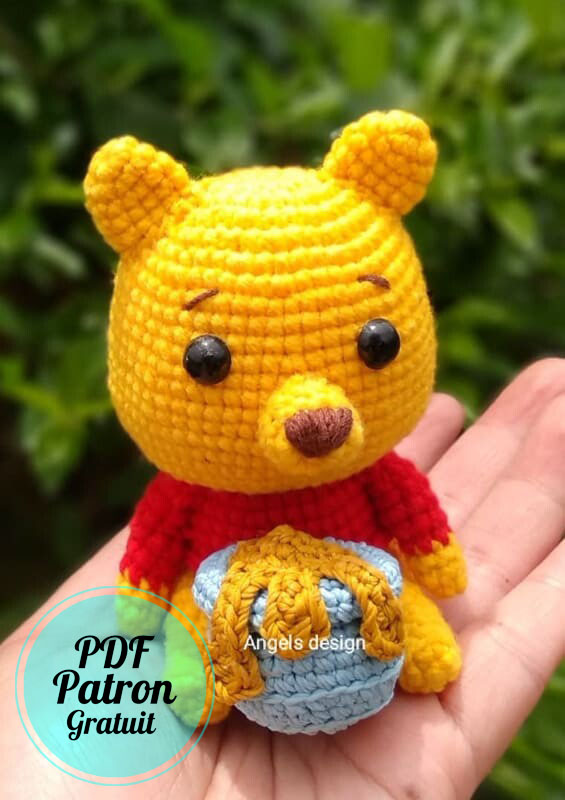 Winnie l'ourson Ours Amigurumi Modèle PDF Gratuit (1)