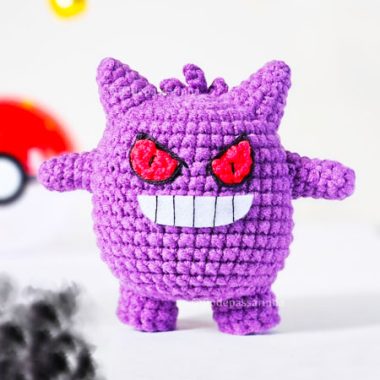 Amigurumi Gengar Pokemon PDF Modèle Gratuit (2)