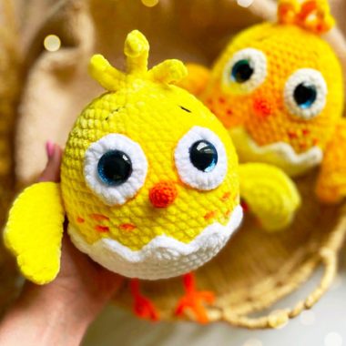 Bébé Poussin Sortant de l'œuf Amigurumi PDF Gratuit (2)