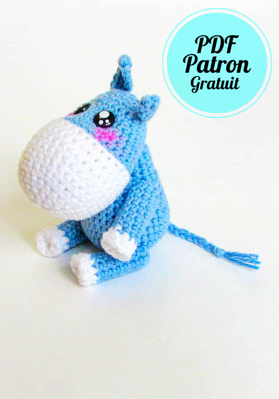 Bourriquet âne PDF Amigurumi Modèle Gratuit (1)