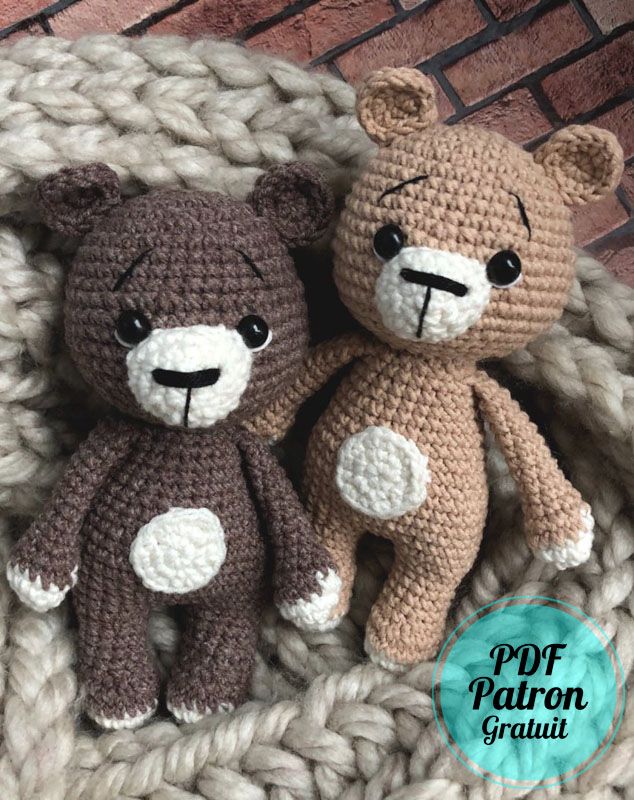 Facile Ours mignon PDF Amigurumi Modèle Gratuit (2)