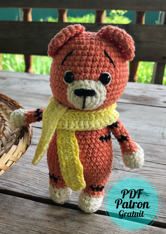 Facile Tigre mignon PDF Amigurumi Modèle Gratuit (1)