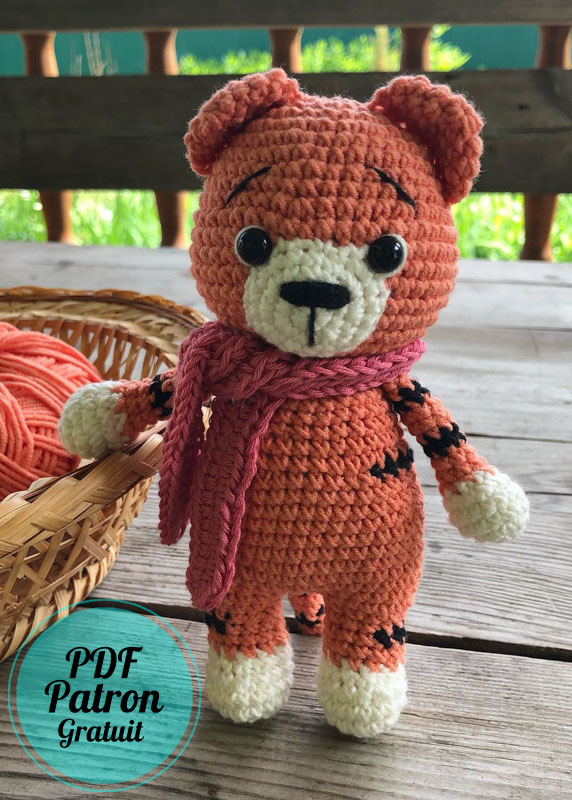 Facile Tigre mignon PDF Amigurumi Modèle Gratuit (2)