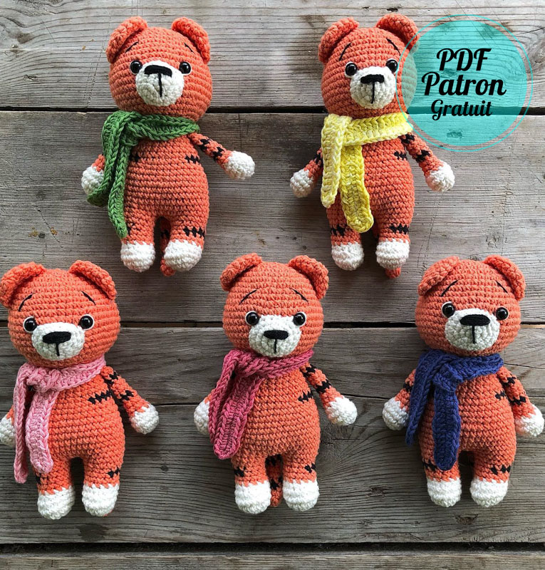 Facile Tigre mignon PDF Amigurumi Modèle Gratuit (3)