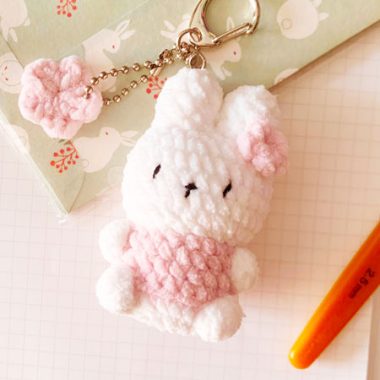 Porte-clés Lapin Sans Couture au Crochet Modèle Gratuit (3)