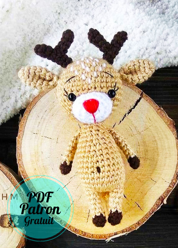 Poupée de Renne PDF Amigurumi Modèle Gratuit - Amigurumibox