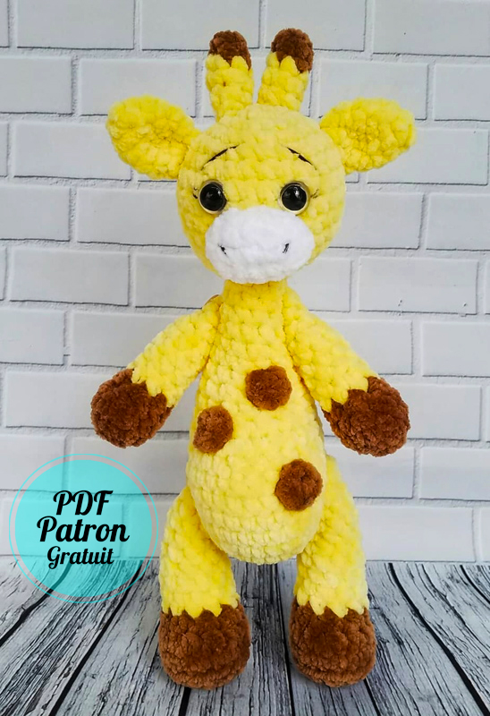 Girafe en peluche Amigurumi PDF Modèle Gratuit (3)