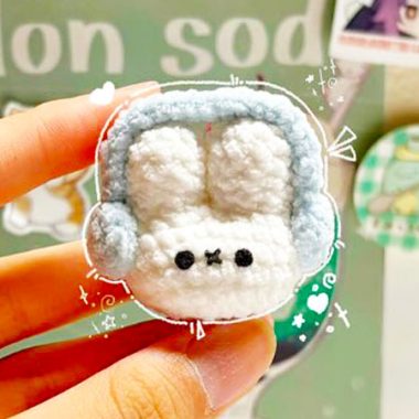Lapin Miffy Porte-clés Amigurumi Modèle Gratuit (1)