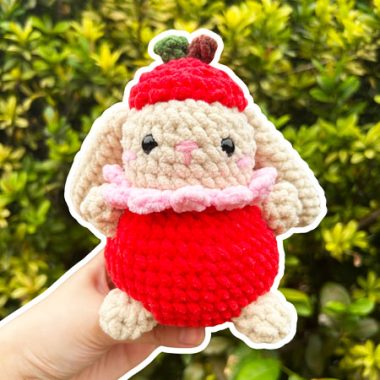 Lapin Pomme ou Citrouille Amigurumi Patron PDF Gratuit (1)