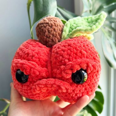 Citrouille Grincheuse en Peluche au Crochet PDF Patron Gratuit (1)