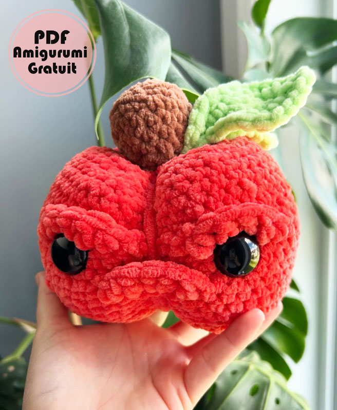 Citrouille Grincheuse en Peluche au Crochet PDF Patron Gratuit (2)