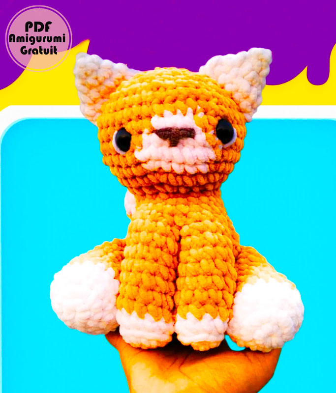 Gros Chat Poilu Amigurumi PDF Patron Gratuit (3)