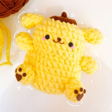 Pompurin Golden Retriever au crochet Modèle Gratuit (1)