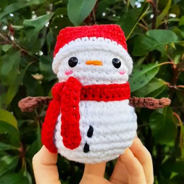 Bombom Bonhomme de Neige Amigurumi Patron Gratuit (1)