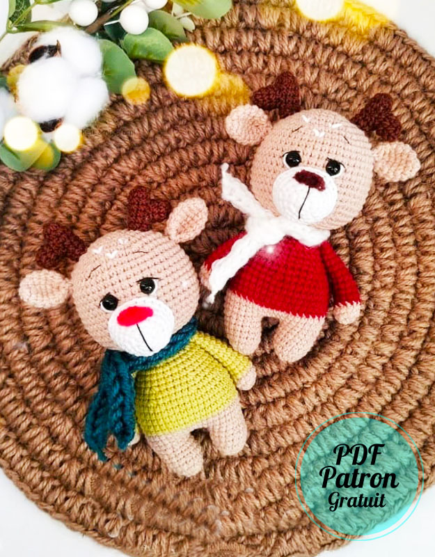 Cerf de Noël Amigurumi Patron PDF Gratuit (2)