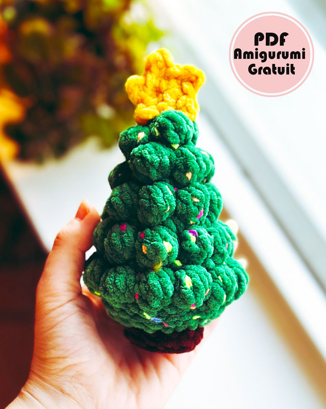 Bobble Sapin de Noël au Crochet PDF Patron Gratuit (1)