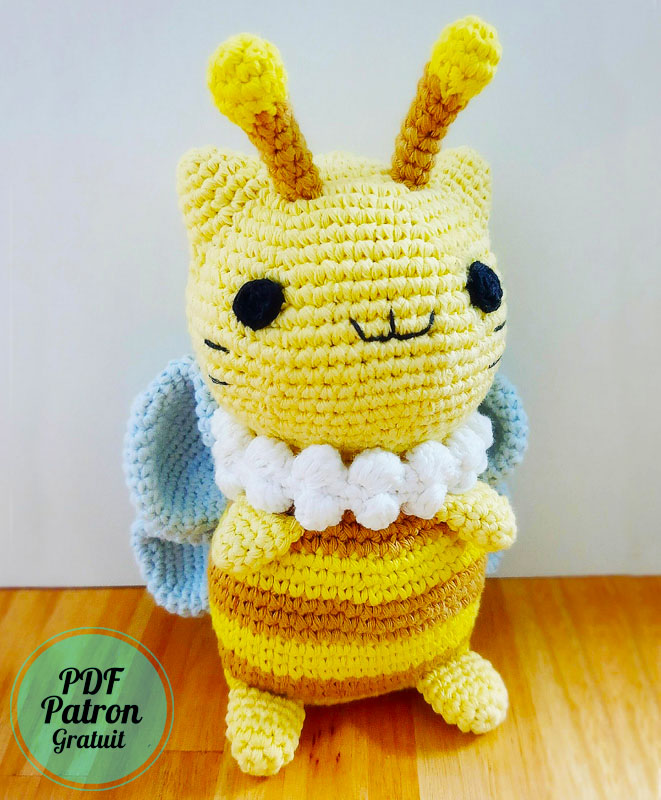 Chat de miel Maia Amigurumi PDF Patron Gratuit (2)