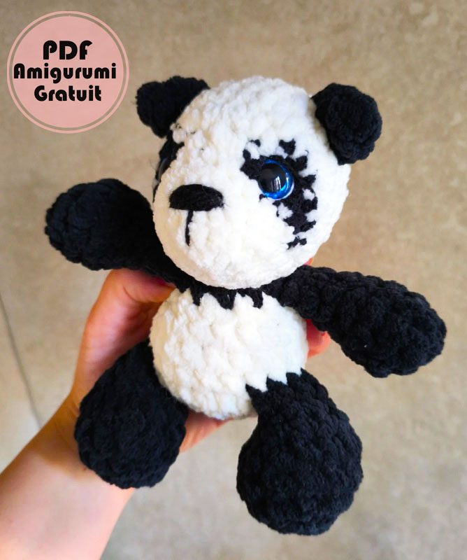 Grand Panda en Peluche Modèle Amigurumi Étape par Étape (2)