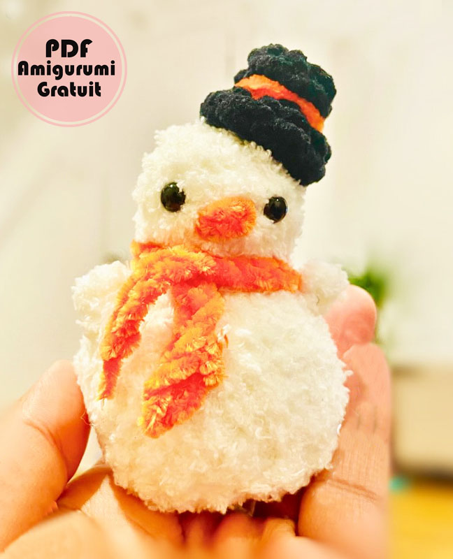 Modèle d’Amigurumi Canard de Neige pour Débutants (1)