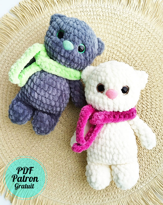 Amigurumi Chaton en peluche PDF Patron Gratuit (2)