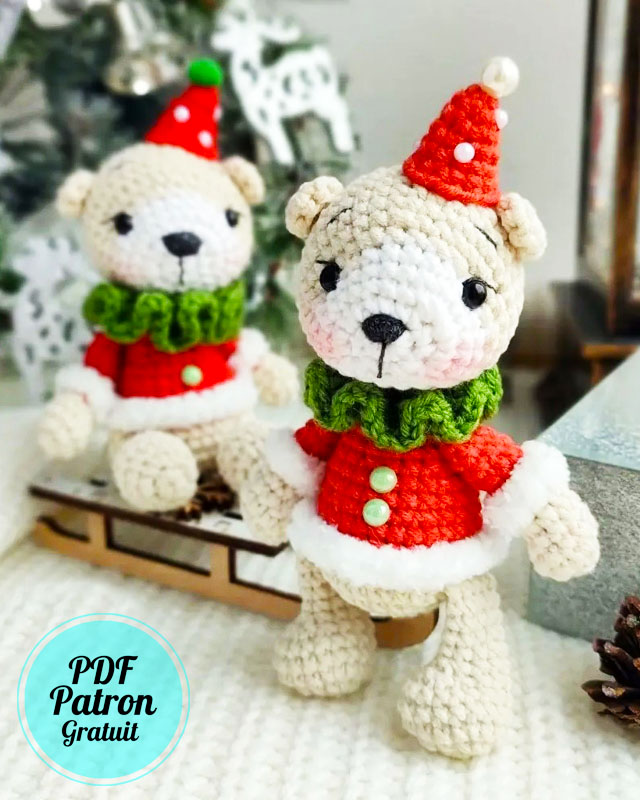 Amigurumi Ours d'hiver Marti PDF Patron Gratuit (2)